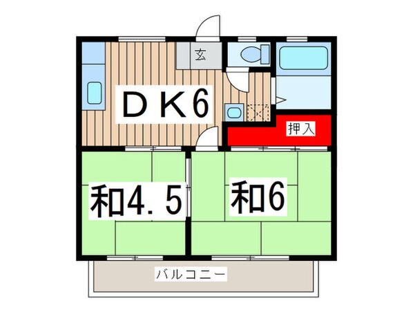 美原ハイツAの物件間取画像